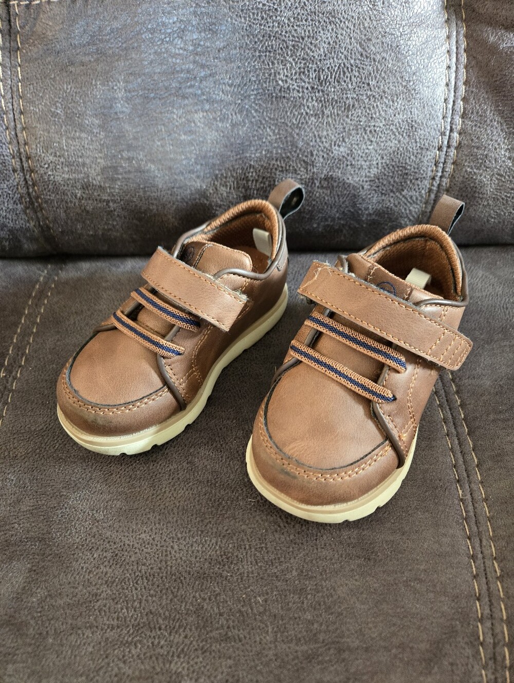 Stride Rite Brown Toddler Hook-and-Loop Sneakers